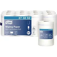 Tork Multi-papiraftørringsservietter med indvendig rulledispenser i hvid M1 TORK Hvid 4116 Blad