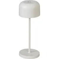 Konstsmide LED Tischleuchte Lille Mini | weiß | Indoor/Outdoor | Kabellos | 7,5 x 7,5 x 20 cm | 7835-250