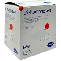 Hartmann ES-Kompressen Steril 12-Fach 5cm x 50 St Kombipackung