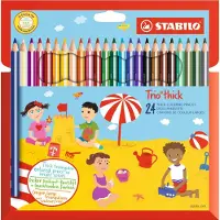 Stabilo Trio dick Dreikant-Buntstift mit Spitzer