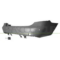 PRASCO Stoßfänger me0451061 hinten für Mercedes