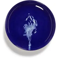 Serax Dessertteller XS Feast Dark Blue Artichoke White 16 cm