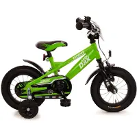 Bachtenkirch Fahrrad 12 Zoll Kinderfahrrad Rücktrittbremse Ständer Kinderrad Jungen Rad Grün