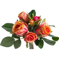 Botanic-Haus Kunstblume "Rosenstrauß mit 5 Rosen und 3 Knospen"
