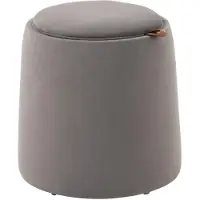 EStore Aufbewahrungs-Ottomane in Dunkelgrau 44L x 44B x 47,5H cm | Gr.: onesize