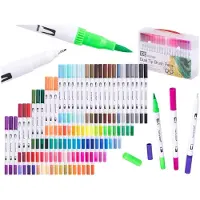 Ikonka Farbige Marker Marker Stifte Set 100 Stk.