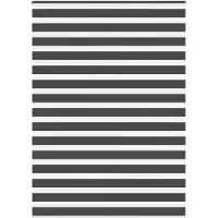 vidaXL Doppelrollo Schwarz 165x230 cm Stoffbreite 160,9 cm Polyester