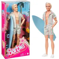 Barbie Signature Die Ken-Puppe zum -Spielfilm trägt ein gestreiftes Strand-Outfit, Modepuppe, Männlich, 3 Jahr(e), Junge/Mädchen, 330,2 mm, 300 g