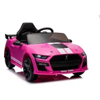 Inny Leantoys Batteriebetriebenes Fahrzeug Ford Mustang GT500 Shelby Pink
