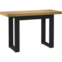 vidaXL Schreibtisch NOAIN U-Form-Beine 120x50x75 cm Massivholz Kiefer