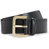 HUGO für Damen. 50541177 Zana Gürtel schwarz (75cm), Lässig, Polyester