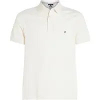 Tommy Hilfiger Herren Poloshirt Kurzarm 1985 Slim Fit, Elfenbein (Ivory Petal),