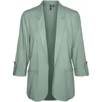 Vero Moda Kurzblazer "VMJESMILO 3/4 LOOSE BLAZER WVN NOOS" mit Leinen