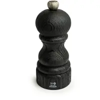Peugeot Salzmühle PARIS NATURE BLACK 12cm Buchenholz Schwarz Stahlmahlwerk