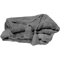 PRIMERA Tagesdecke "Kuscheldecke Boho", mit trendigen Bommeln
