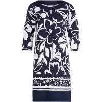 Betty Barclay Shirtkleid Damen Viskose blau bedruckt, 38 772744-0001-00380