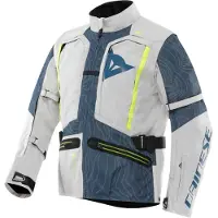 Dainese Sterrato Motorrad Textiljacke, hellgrau/blau, 44