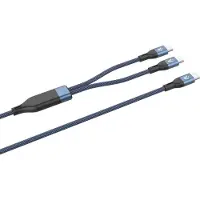 Vultech CS-NCCC12BL, 1,2 m, USB C, 2 x USB C, USB 2.0, 480 Gbit/s, Blau