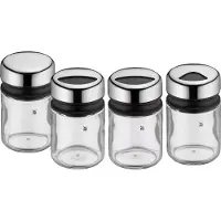 WMF Gewürzstreuer Set 4tlg Gewürzdose Gewürzstreuer Gewürzglas 100ml Glas Depot