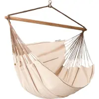 LA SIESTA Lounger Habana, Hängender Liegestuhl, Ohne Standfuß, Drinnen, Beige, 160 kg, 1850 mm