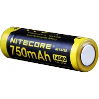 Nitecore Li-Ion Akku Typ 14500 NL1475R 750mAh mit Micro-USB