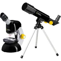 National Geographic Teleskop- und Mikroskop-Set mit Smartphone-Adapter