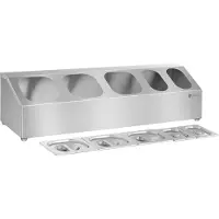 Royal Catering GN Aufsatzbord Mit Deckel Gastronorm Behälter Gestell Edelstahl 6 Teilig