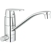 GROHE Eurosmart Cosmopolitan Spültischbatterie flacher Auslauf mit Absperrventil chrom - 31161000