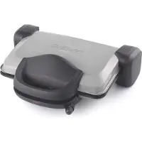 Arzum Mistost 1800 Watt Grill und Sandwichmaker, Platz für 4 Scheiben Toast Schwarz