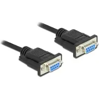 DeLOCK RS-232 Nullmodemkabel D-Sub 9 Buchse-Buchse 10 m CTS/RTS