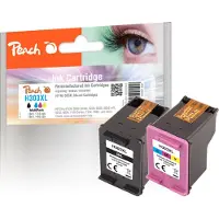 Peach PI300-897, Hohe (XL-) Ausbeute, Schwarz, Cyan, Magenta, Gelb, 18 ml, 16 ml, 2 Stück(e), Multipack