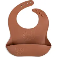Filibabba Silikon Lätzchen - Eichhörnchen - - One Size - Lätzchen
