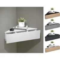 Hioshop Holz Wandschublade Nachtschrank Wandboard Eckregal Schublade Konsole Nachttisch Usal S