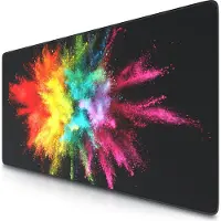 Titanwolf Gaming Mauspad, 900 x 400mm XXL Mausmatte, verbessert Präzision & Geschwindigkeit, Color Explosion