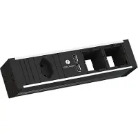 Bachmann Venid - 0,2 m - 1 AC-Ausgänge - Indoor - Typ J - Aluminium - Schwarz