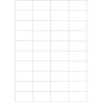 Schäfer Shop Universal-Etiketten, 52,5 x 29,7 mm, Permanentkleber, 4000 Stück