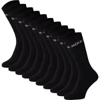 Jack & Jones Junge Zehn Paar Regen Tennissocken Schwarz