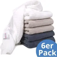 Makian Mullwindeln & Mulltücher Mullwindel / Mulltuch 6er Pack 80 x 80 cm - Graphit