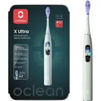 Oclean X Ultra, Erwachsener, Vibrierende Zahnbürste, Grün, 2 min, Grün, Oval