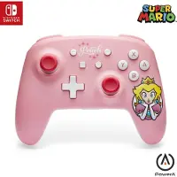 PowerA Kabelloser Controller für Nintendo Switch, Princess Peach-Rosa