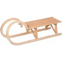 Colint Holz-Faltschlitten Hörner Form 100 cm inkl. Zugseil