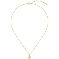 BOSS Kette mit Anhänger "DOUBLE B PETIT", gold (gelbgoldfarben), Halsketten, Damen, Edelstahl, L: 50,5 B: 2mm, Kette mit Anhänger, B:2mm