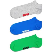 Happy socks Socken 3er-Pack Solid Low Socks Unisex Grey Multi-Schuhgröße 36 - 40