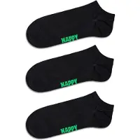 Happy socks Unisex Sneaker-Socken, 3er Pack - Solid Socks Low, Baumwollmischung, einfarbig