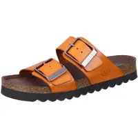 Brinkmann Bonillo Pantoletten Hochwertiges Material, Verstellbare Riemen mit großen Schnallen, Gepolstertes Naturform-Fußbett orange 40 EU