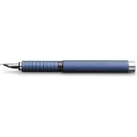 Faber-Castell Castell 148443 - Füller Essentio, Feder B, Aluminium Blau