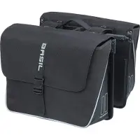Basil Forte Doppeltasche 55 Liter schwarz - MIK System, wasserabweisend, stab....