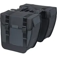 Basil Doppeltasche Fahrradtasche 28L MIK Wasserdichtes IPX3 Polyester Schwarz