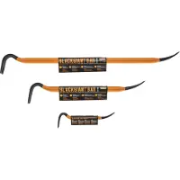 PICARD Nageleisen BlackGiant Bar Nr. 46Z - 3er Set, länge 310, 600, 930 mm perfekt geformt, extrem Stabil, handlich, mit Nagelheber, Brecheisen 0004690-999