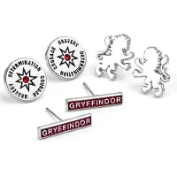 Ginza.se Harry Potter pack 3 boucles d'oreille plaquées argent Gryffondor